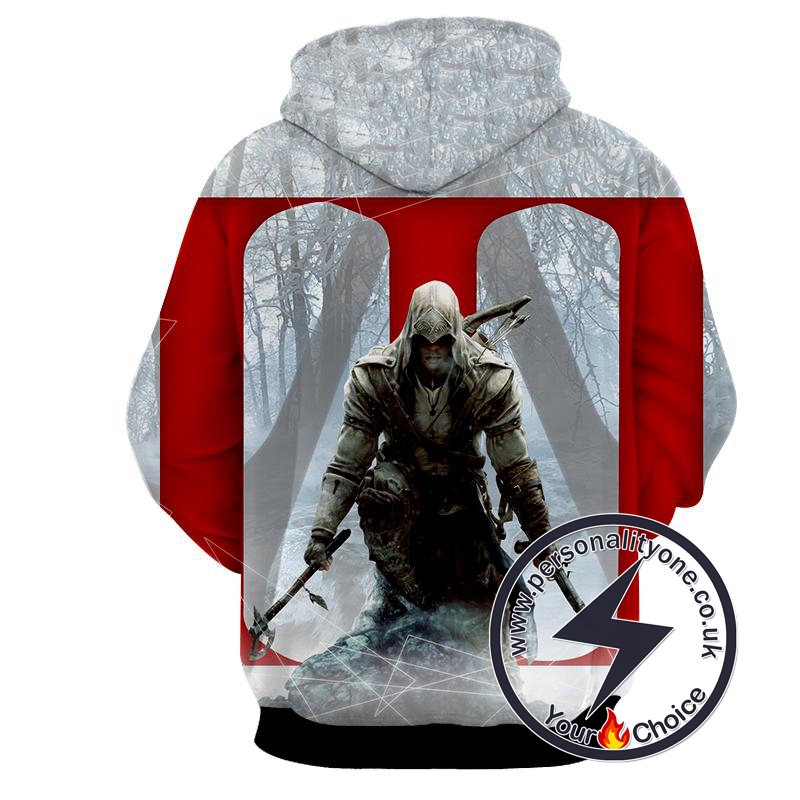 Assassin's Creed 3D -Connor - Assassin's Creed Hoodies